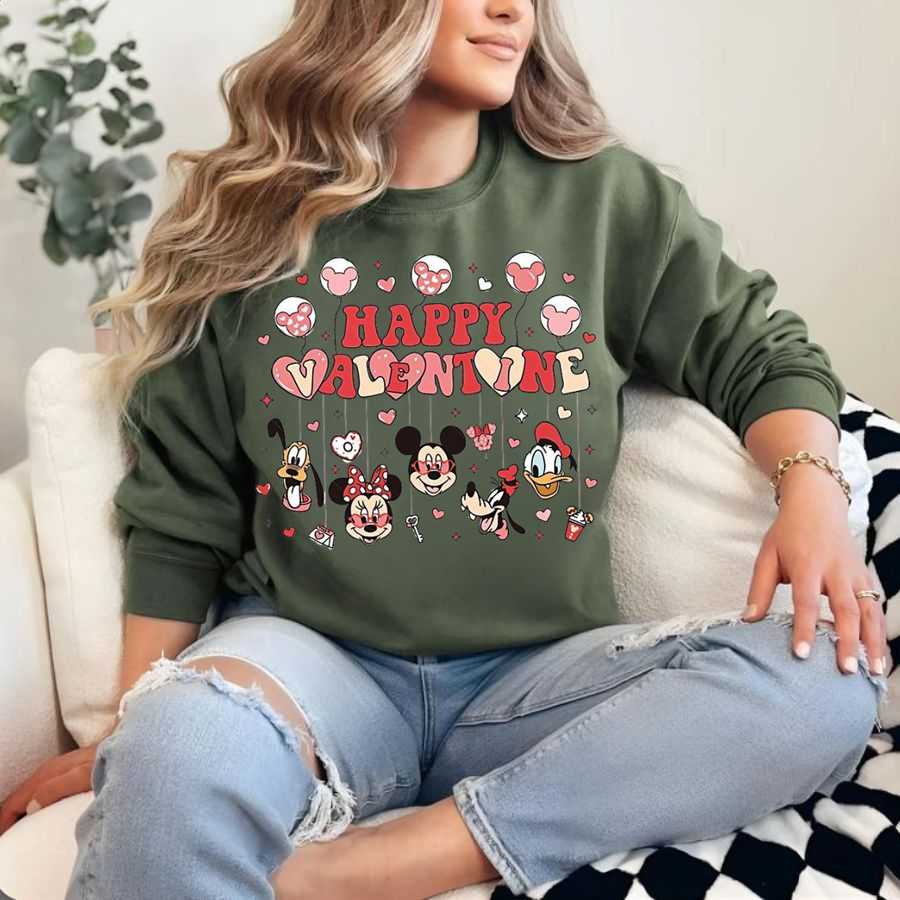 Classic Vintage Valentine Hearts Sweatshirt