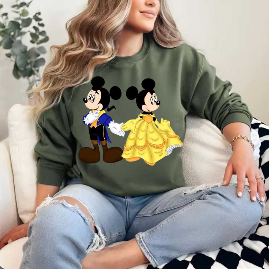 Disney Belle & Mickey Mouse True Beauty Sweatshirt