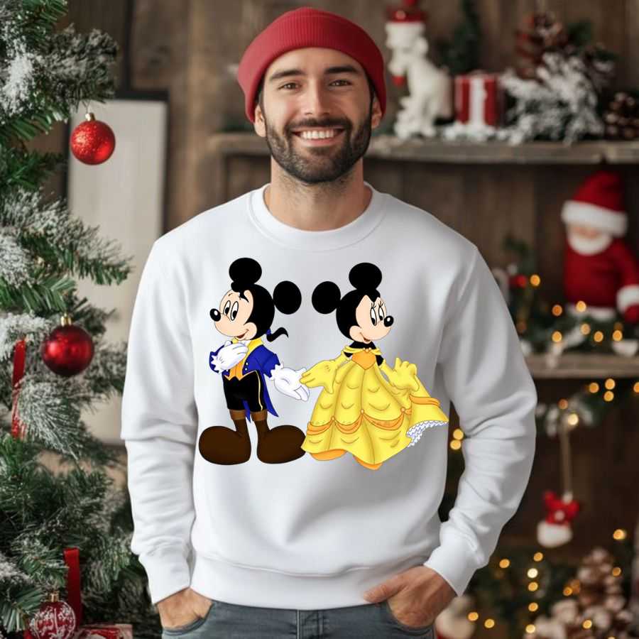 Disney Belle & Mickey Mouse True Beauty Sweatshirt 2 Disney Belle & Mickey Mouse True Beauty Sweatshirt 2