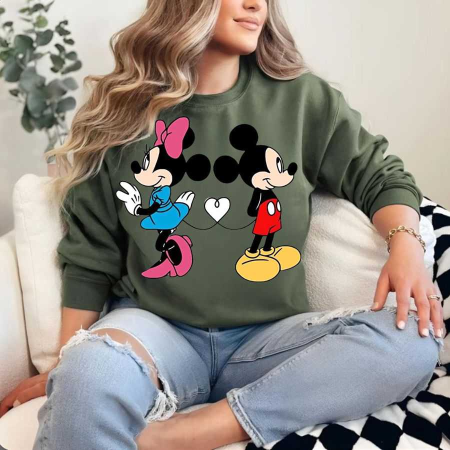 Disney Mickey & Pluto Half Heart Sweatshirt