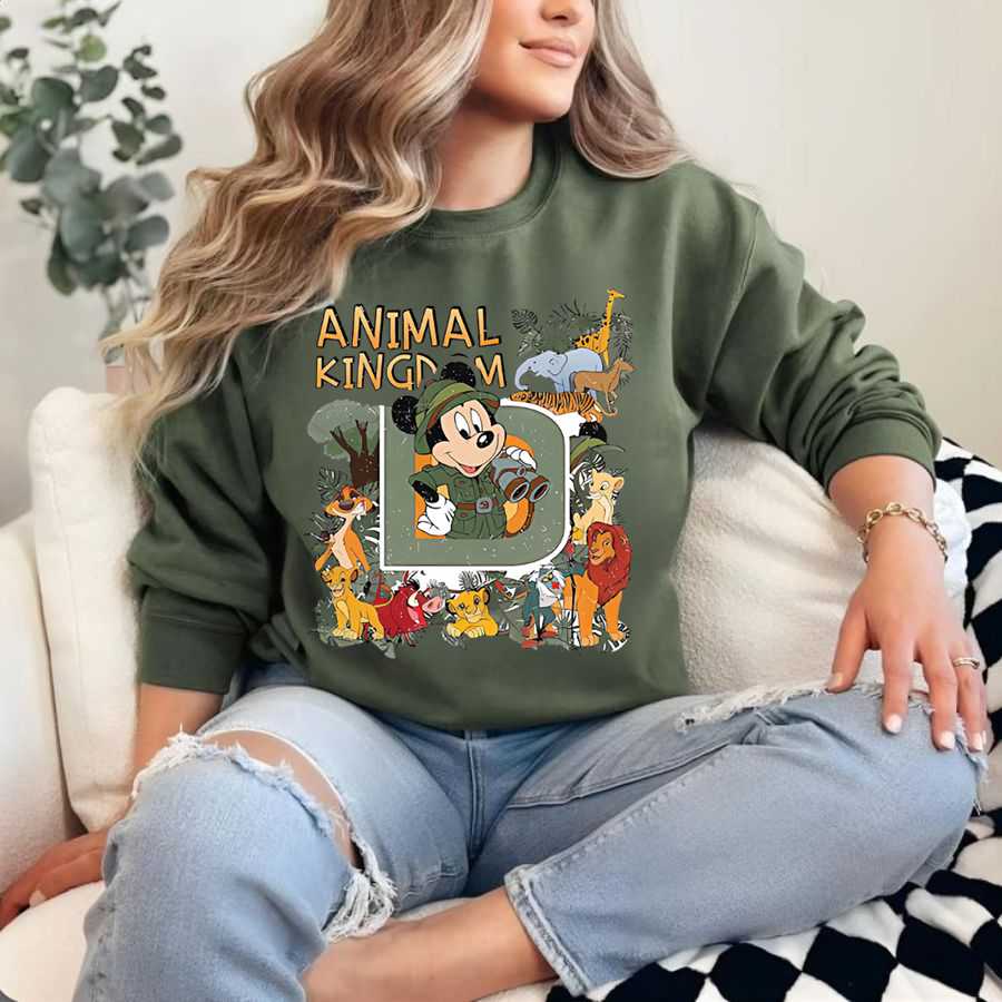 Disney 'animal Kingdom' Mickey Mouse Safari Sweatshirt