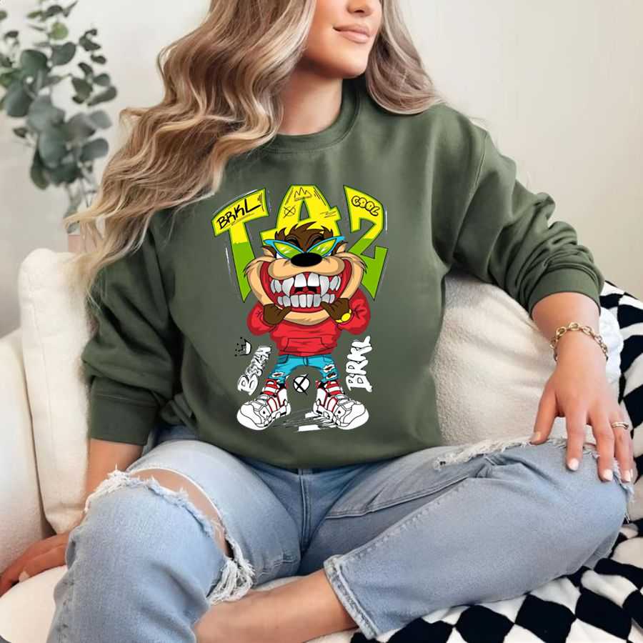 Quirky Cartoon Character In Hat Sweatshirt