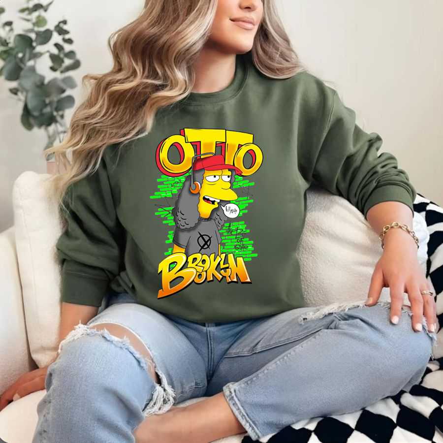 Quirky Cartoon Character Sunglasses Sweatshirt