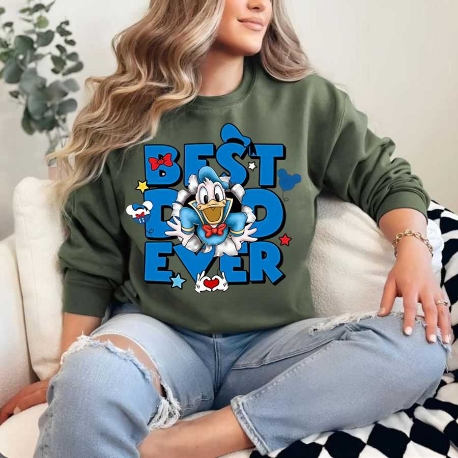 Disney Donald Duck Best Dad Sweatshirt