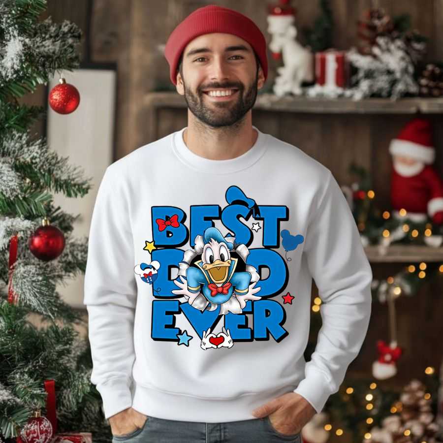 Disney Donald Duck Best Dad Sweatshirt 2 Disney Donald Duck Best Dad Sweatshirt 2