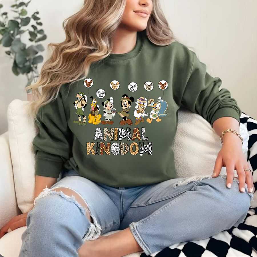 Disney Animal Kingdom Characters Safari Sweatshirt