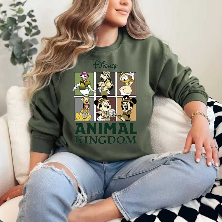 Disney Animal Kingdom Character Grid Sweatshirt Disney Animal Kingdom Character Grid Sweatshirt