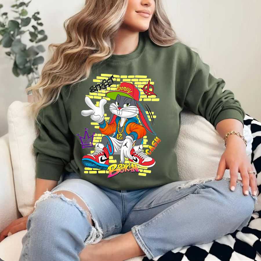 Looney Tunes Retro Street Cash Vibe Group Sweatshirt