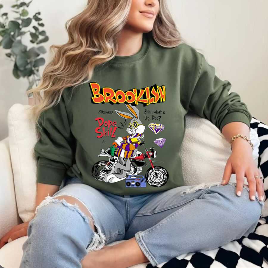 Looney Tunes Squad Brooklyn Dope Vibe Sweatshirt Looney Tunes Squad Brooklyn Dope Vibe Sweatshirt