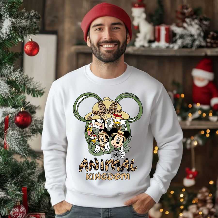 Disney Animal Kingdom Leopard Print Mickey Ears Sweatshirt 2 Disney Animal Kingdom Leopard Print Mickey Ears Sweatshirt 2