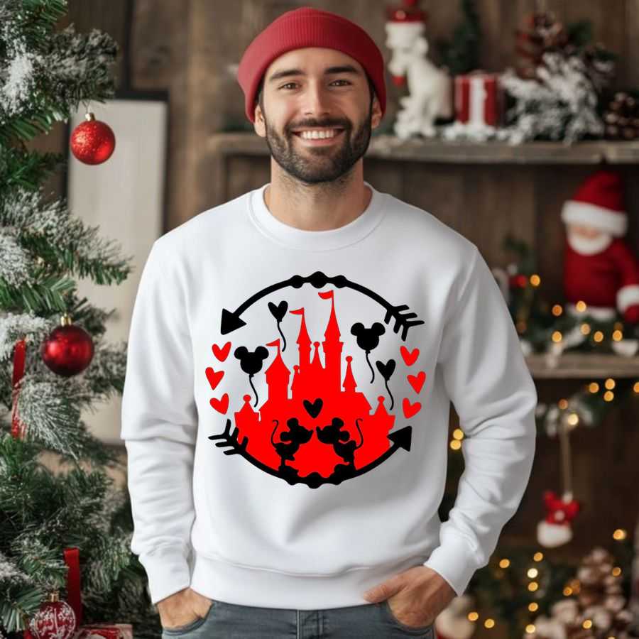 Disney Castle Heart Sports/soccer Theme Sweatshirt 2 Disney Castle Heart Sports/soccer Theme Sweatshirt 2