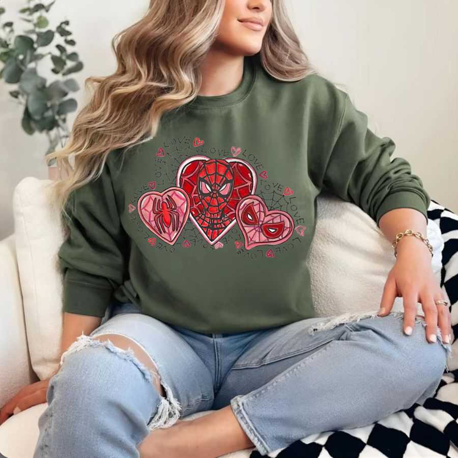 Marvel Spider-Man Spidey Sense Say Love Sweatshirt