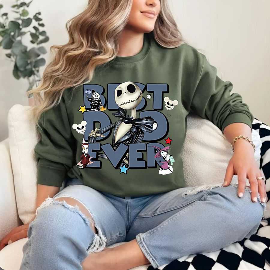 The Nightmare Before Christmas Jack Skellington Best Dad Ever Sweatshirt