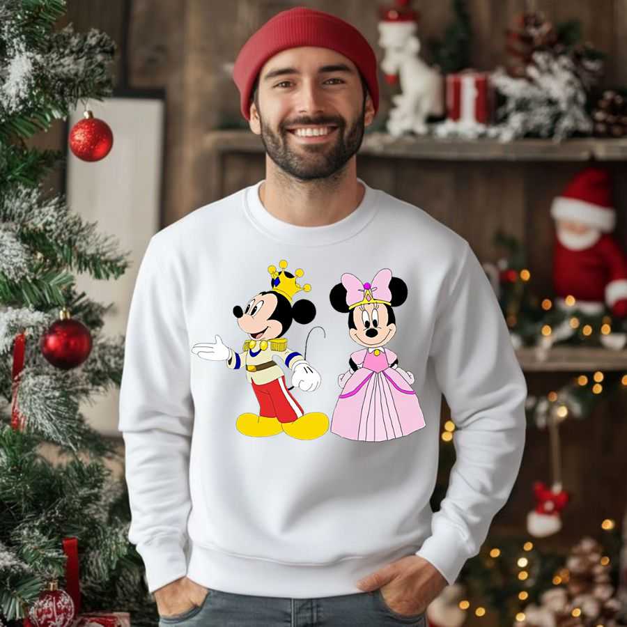 Disney Mickey & Minnie Mouse King & Queen Love Sweatshirt 2 Disney Mickey & Minnie Mouse King & Queen Love Sweatshirt 2