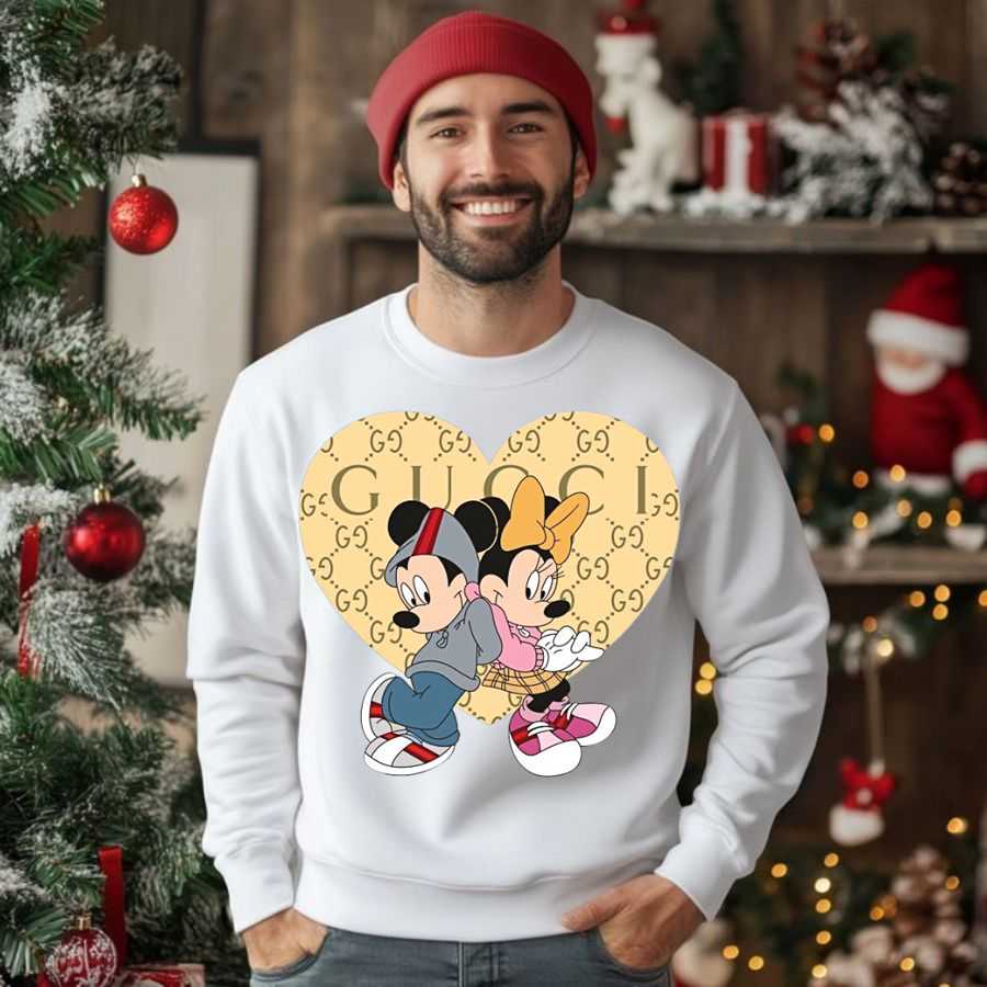 Disney Mickey & Minnie Mouse Cute Sweethearts Sweatshirt 2 Disney Mickey & Minnie Mouse Cute Sweethearts Sweatshirt 2
