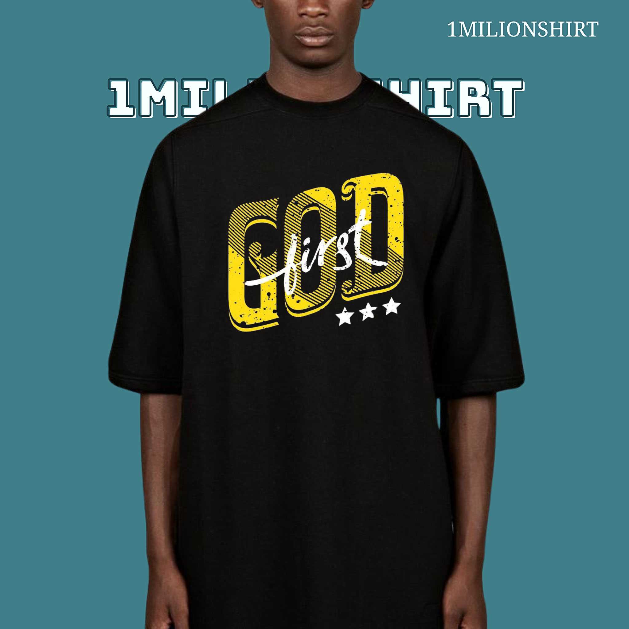 God First T-Shirt – Christian Faith Minimal Statement Tee