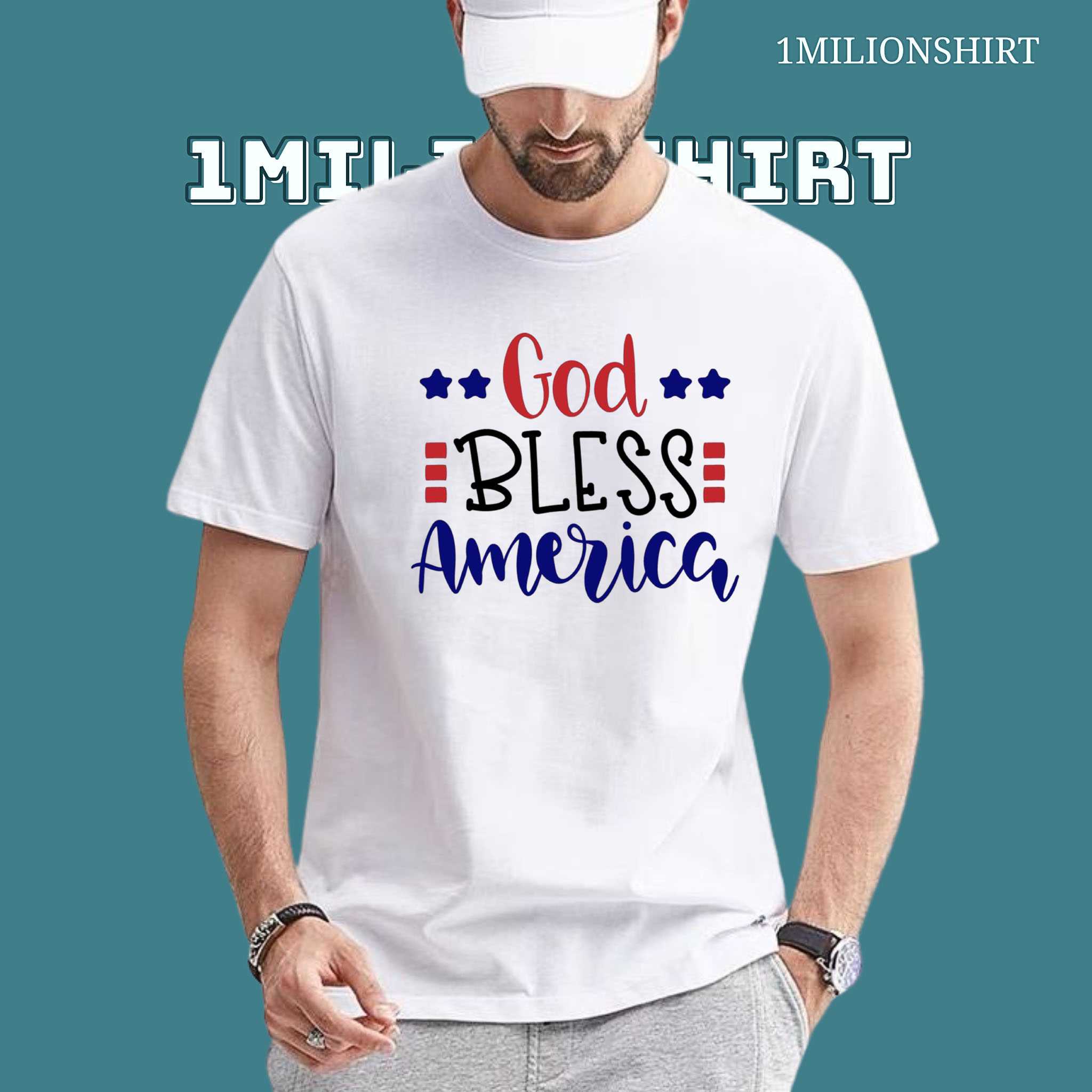 God Bless America T-Shirt – Patriotic Christian Tee