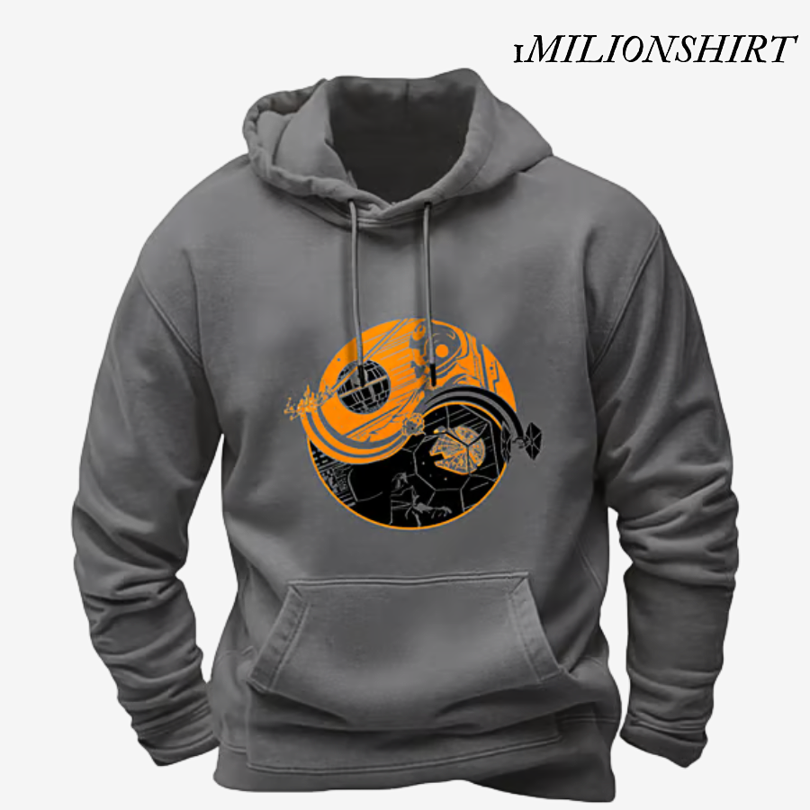 Planet Art Hoodie, Casual Pullover
