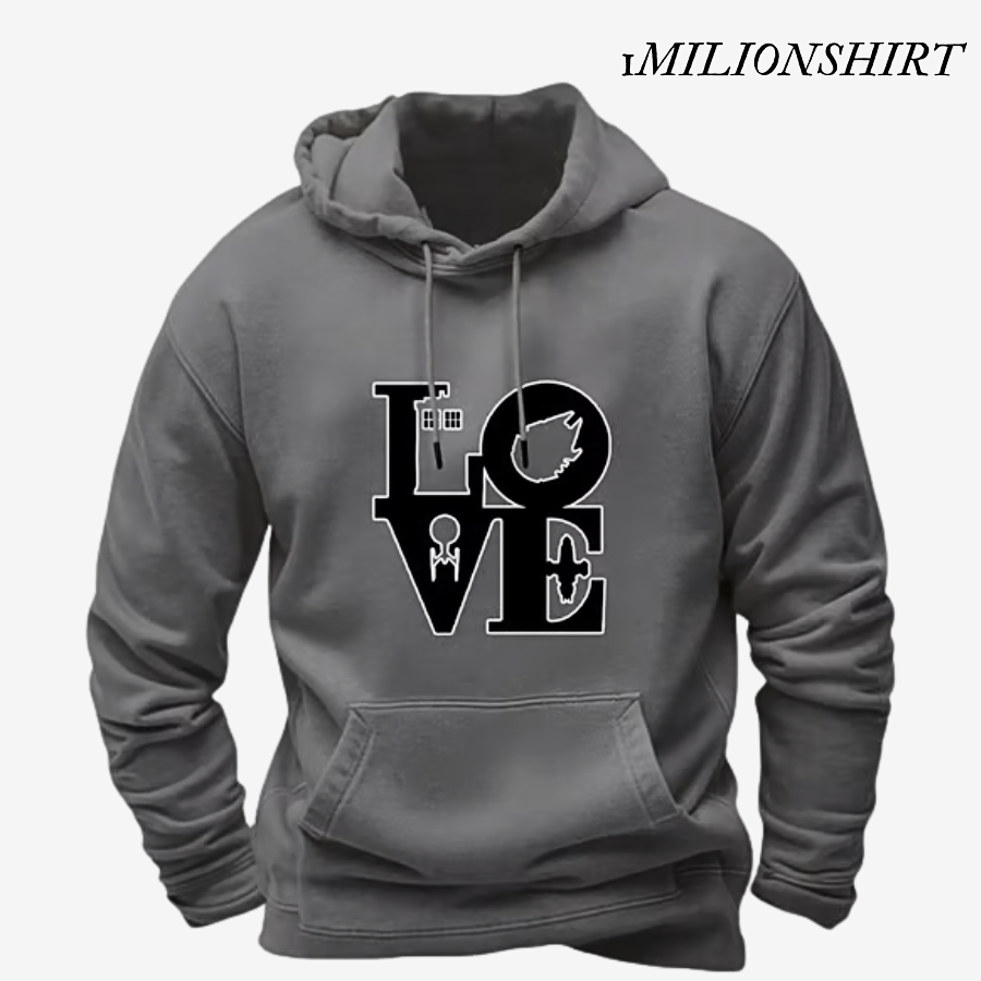 Planet Graphic Hoodie, Casual Pullover