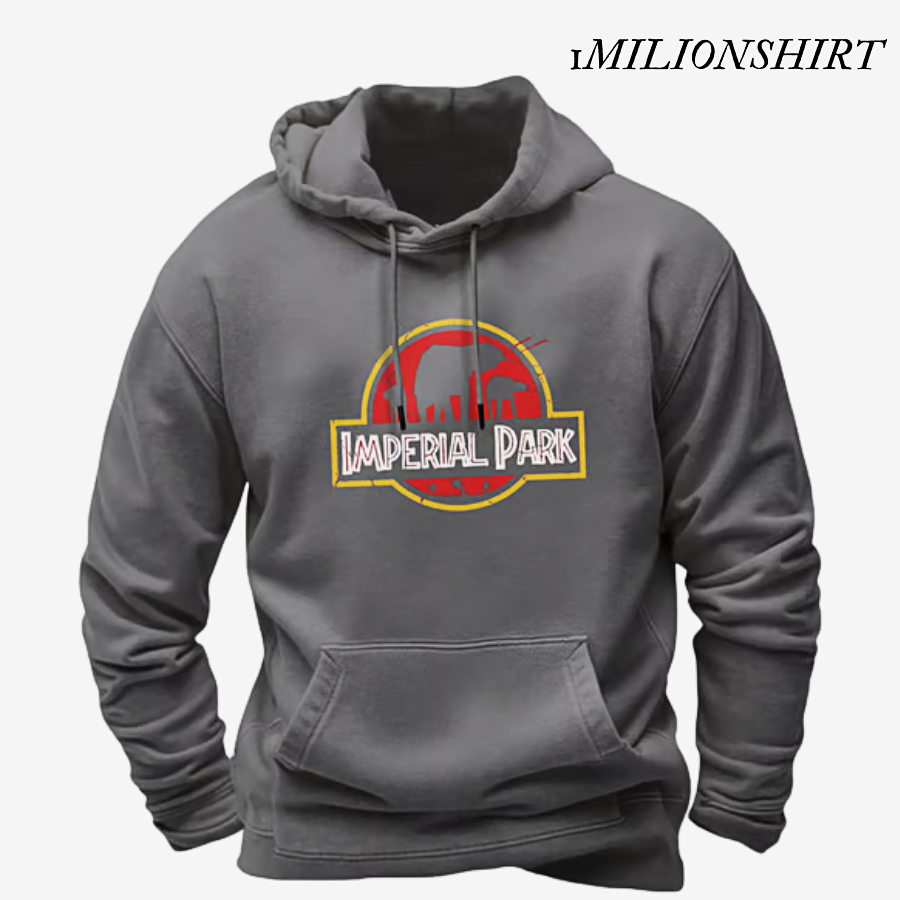 Planet Print Hoodie, Relaxed Casual