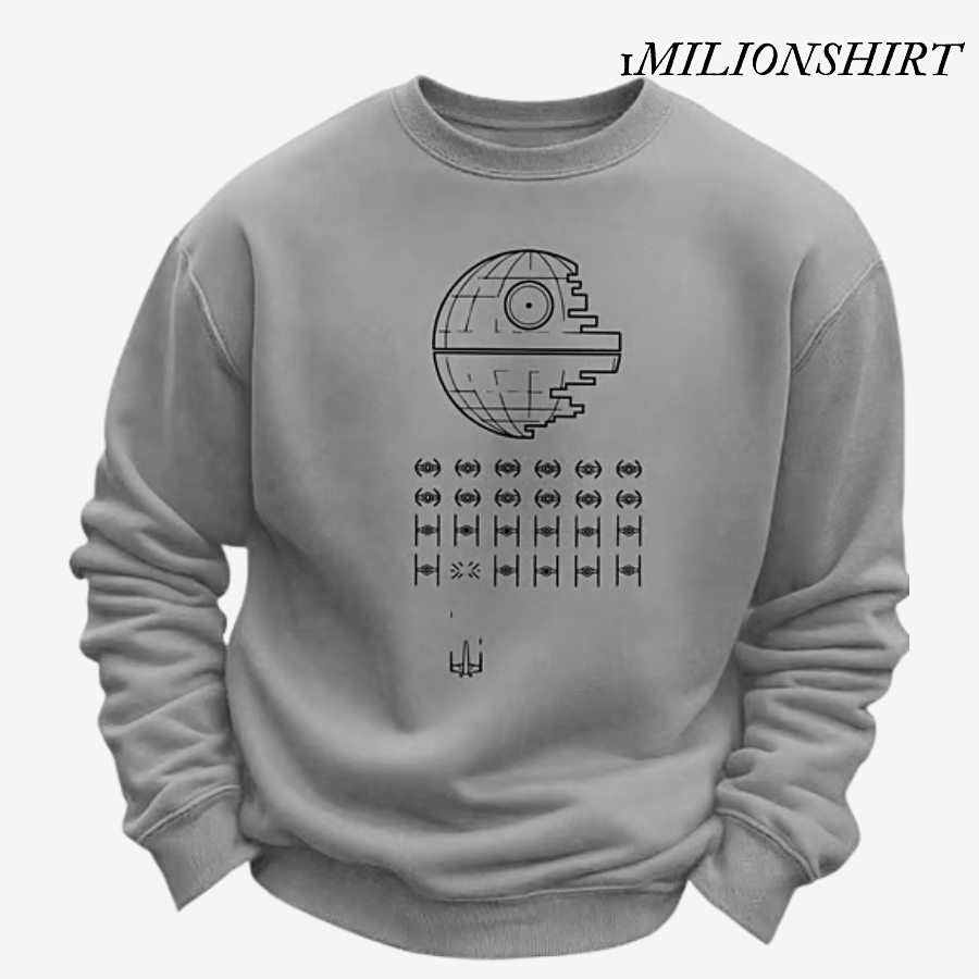 Retro Planet Pullover, Casual Sweatshirt