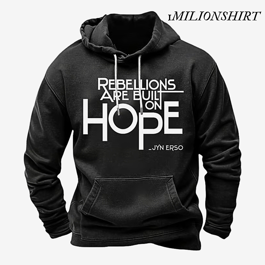 Vintage Print Hoodie, Casual Pullover