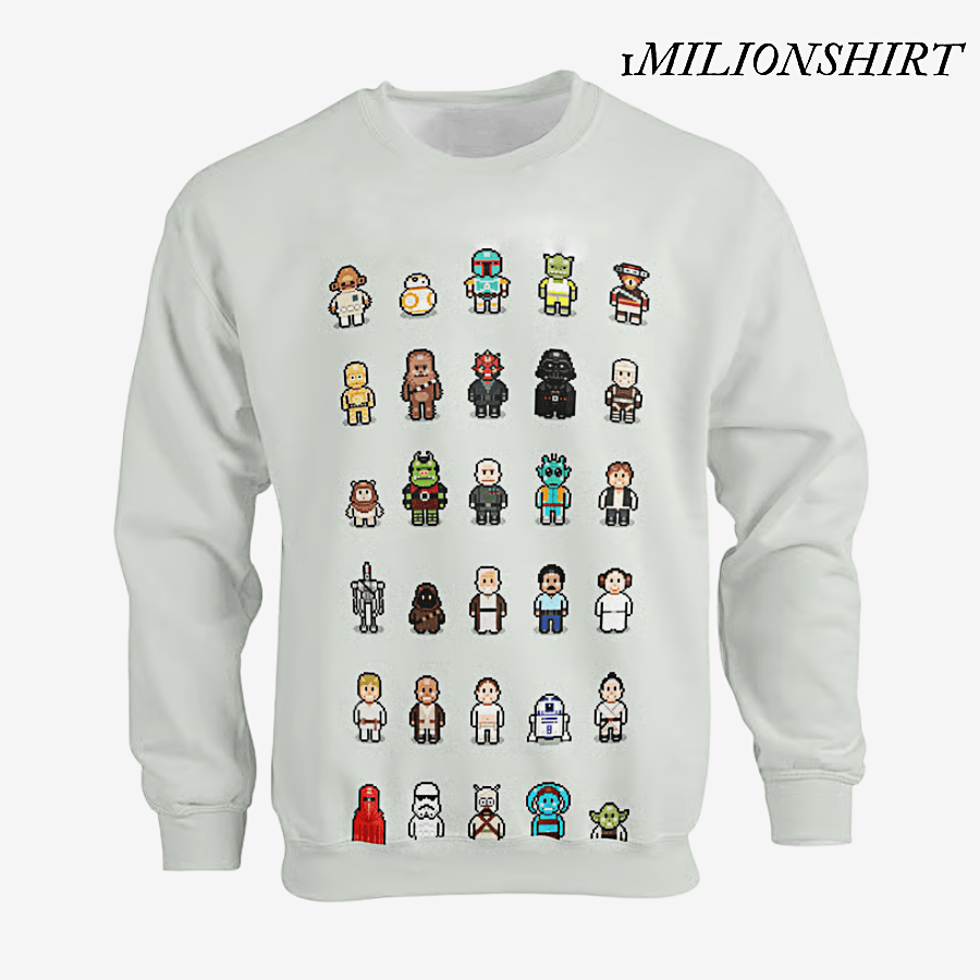 Cartoon Graphic Sweatshirt, Crew Neck Pullover
