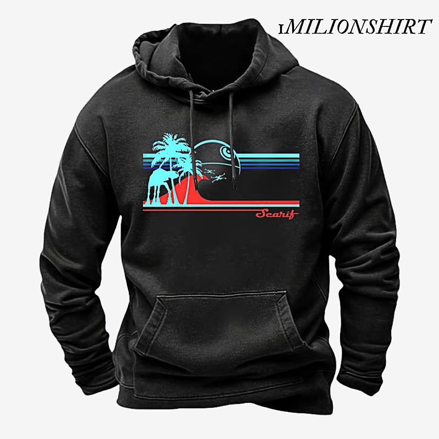 Retro Print Hoodie