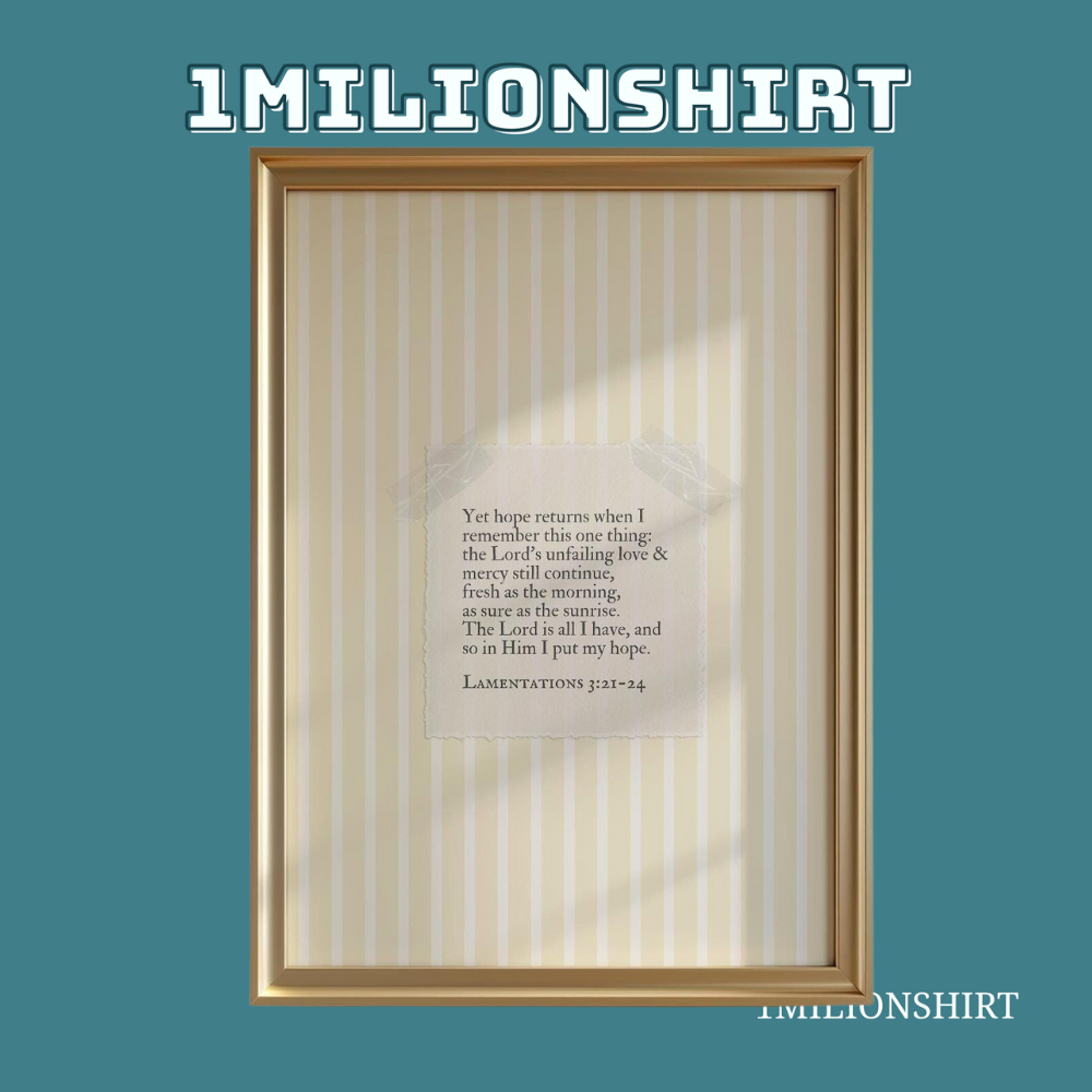 Lamentations 3 Minimalist Print – Faith Wall Art