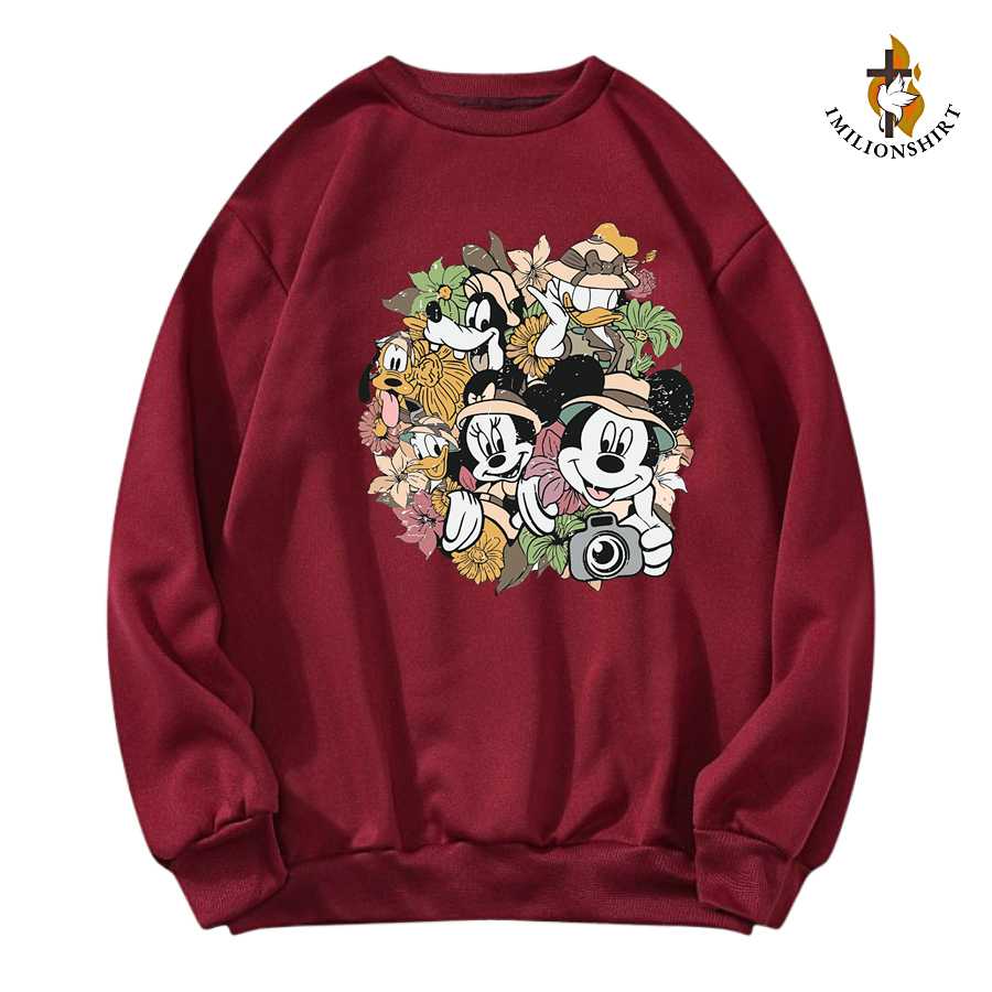 Mickey & Friends Safari Garden Pals Crewneck
