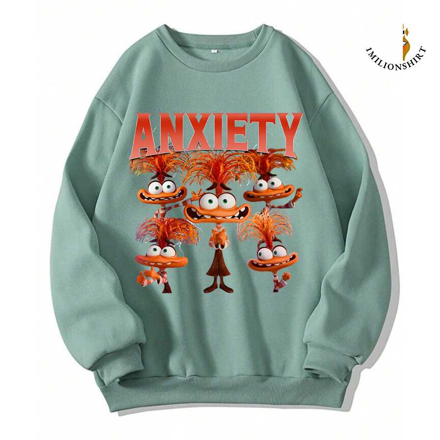 Anxiety's Many Moods - A Disney Pixar Crewneck