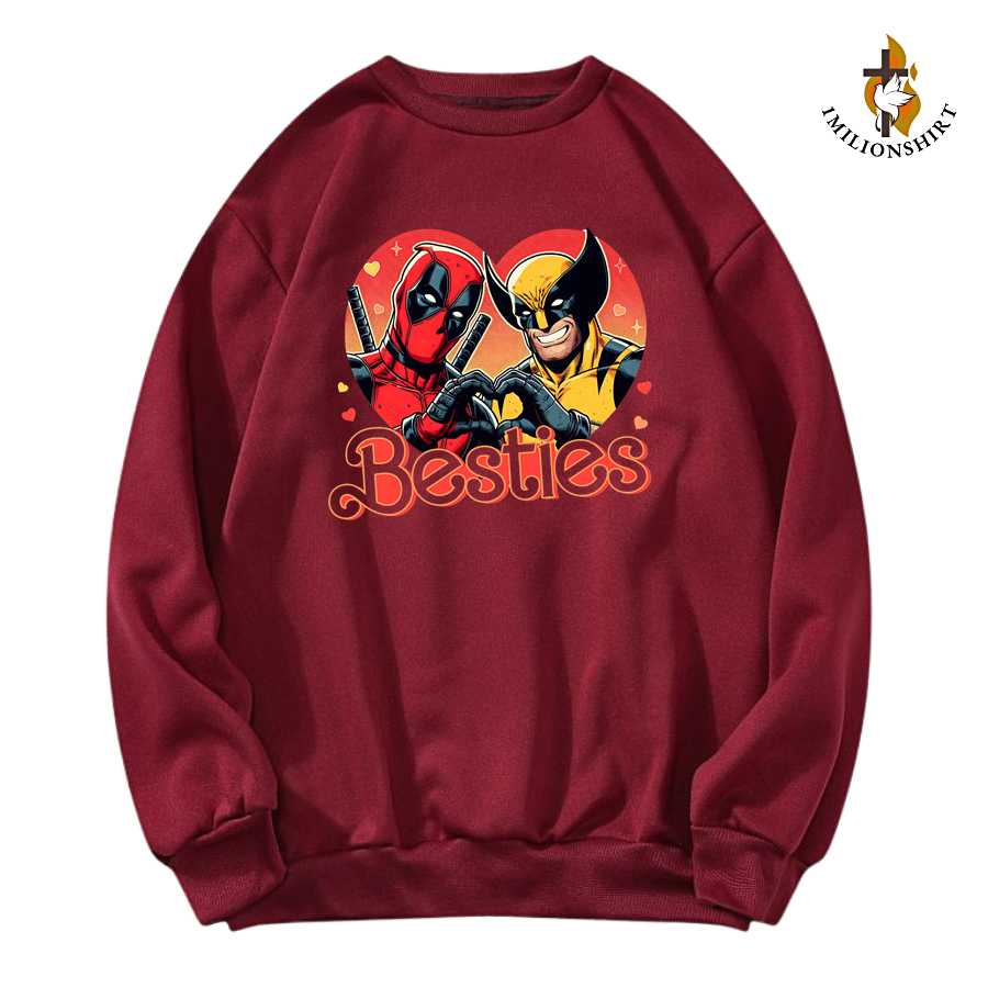 Marvel's Besties - Deadpool & Wolverine Crewneck