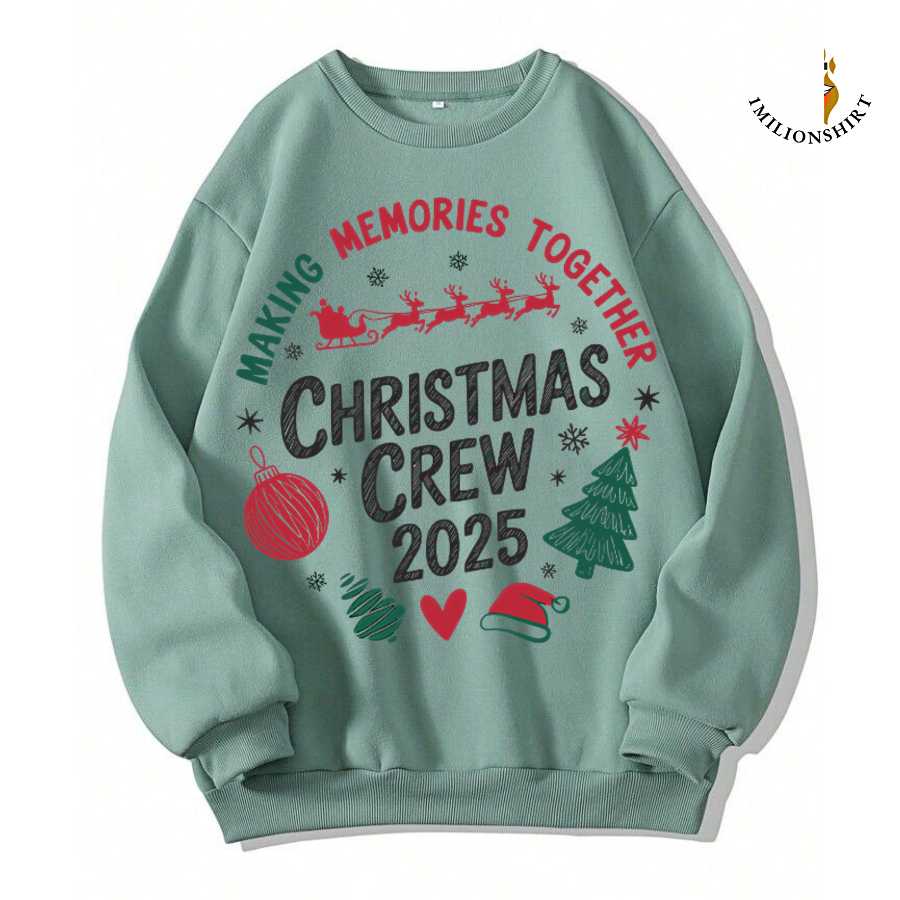 Christmas Crew 2025 Matching Christmas Sweatshirt