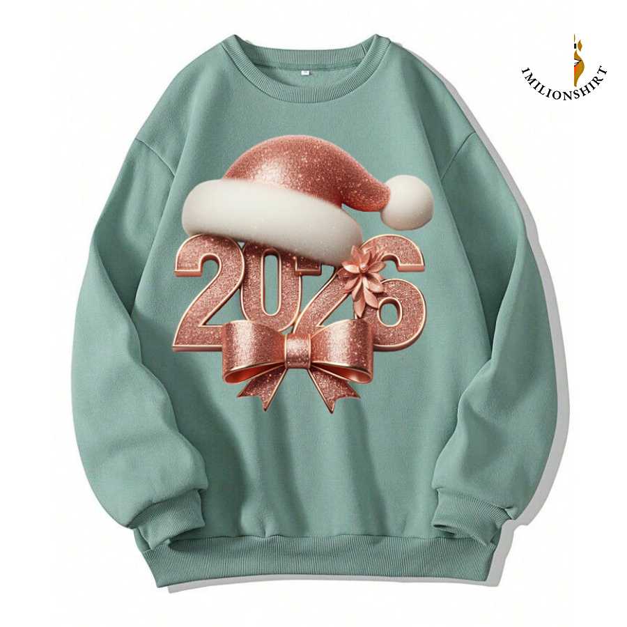2026 Reindeer Antlers Christmas Sweatshirt