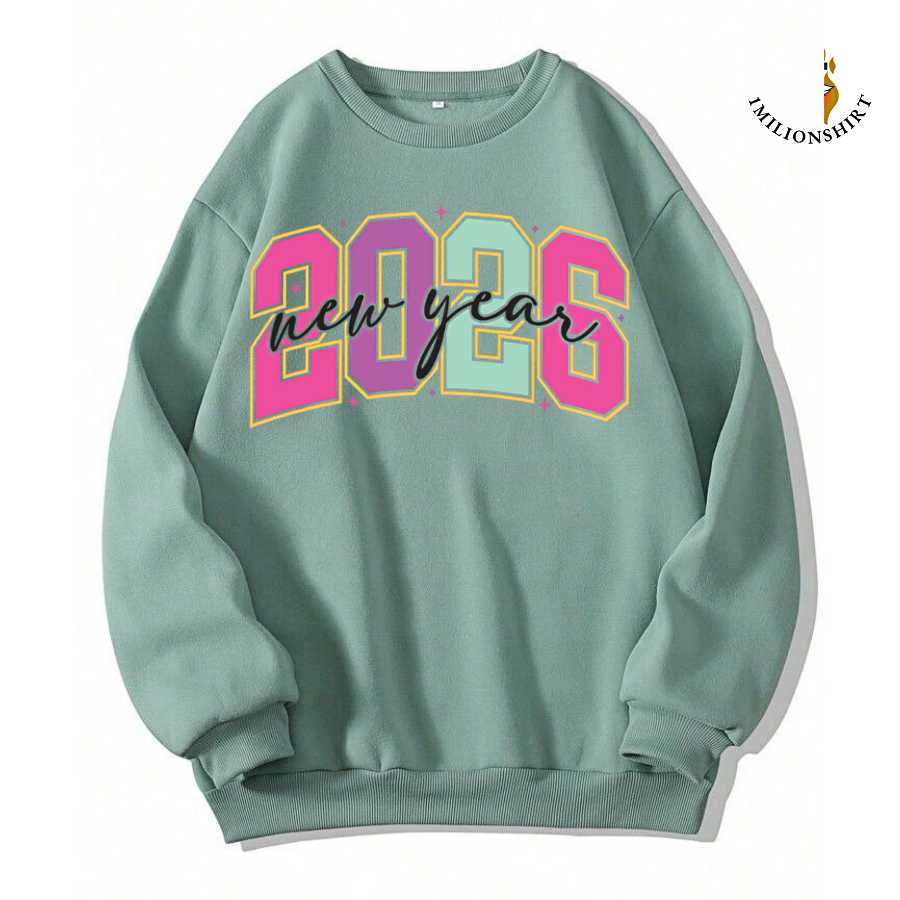 2026 New Year's Block Print Sweatshirt