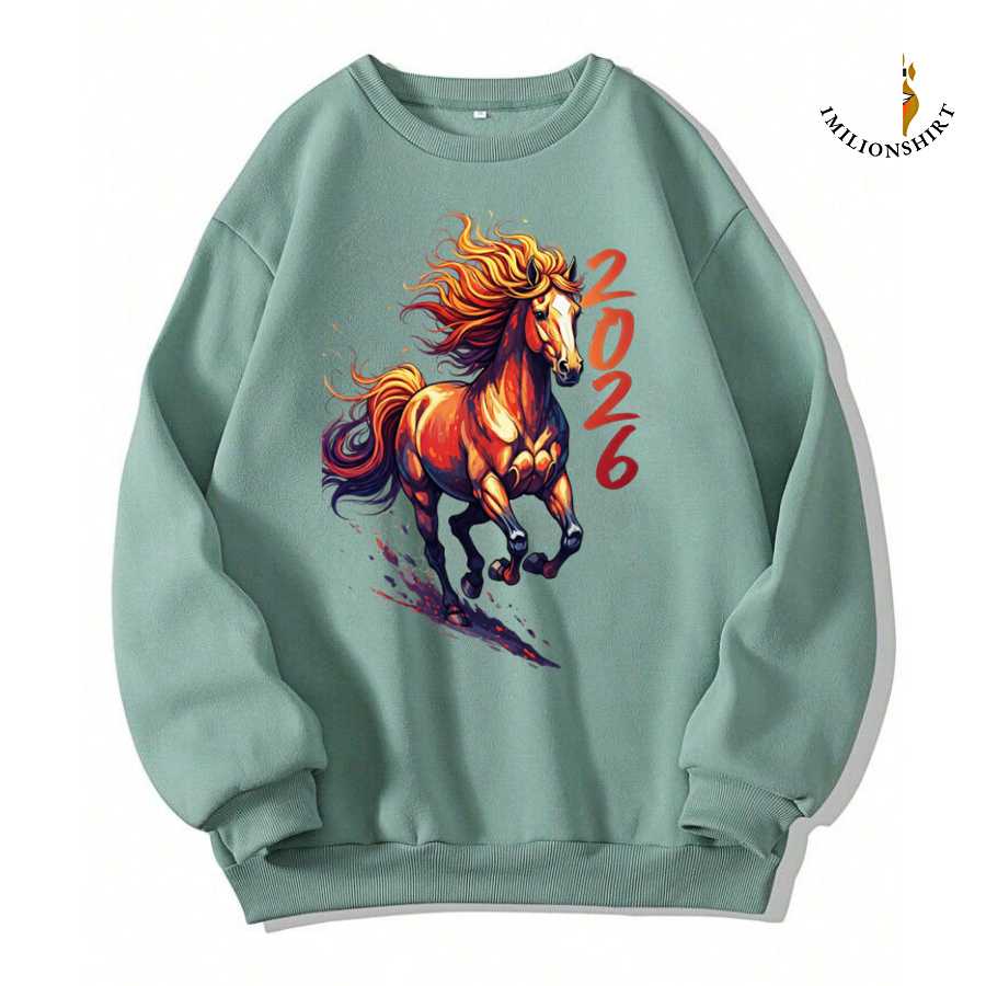 Horse Lover's 2026 New Year Sweatshirt