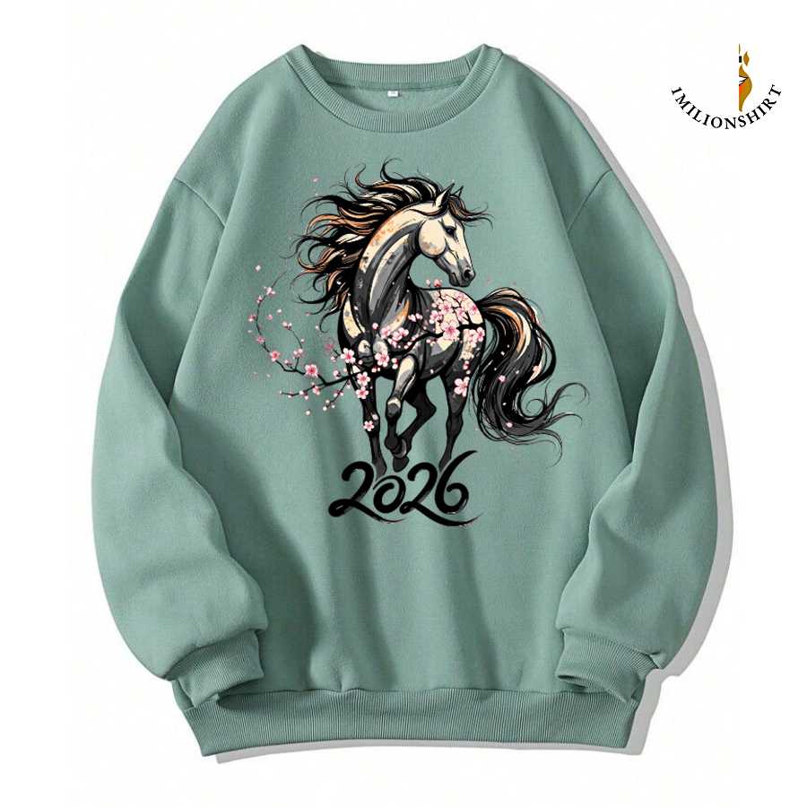 Year Of The Horse 2026 New Year Sweatshirt