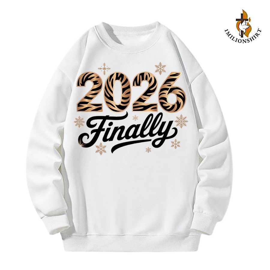 2026 Finally Leopard Print Sweatshirt