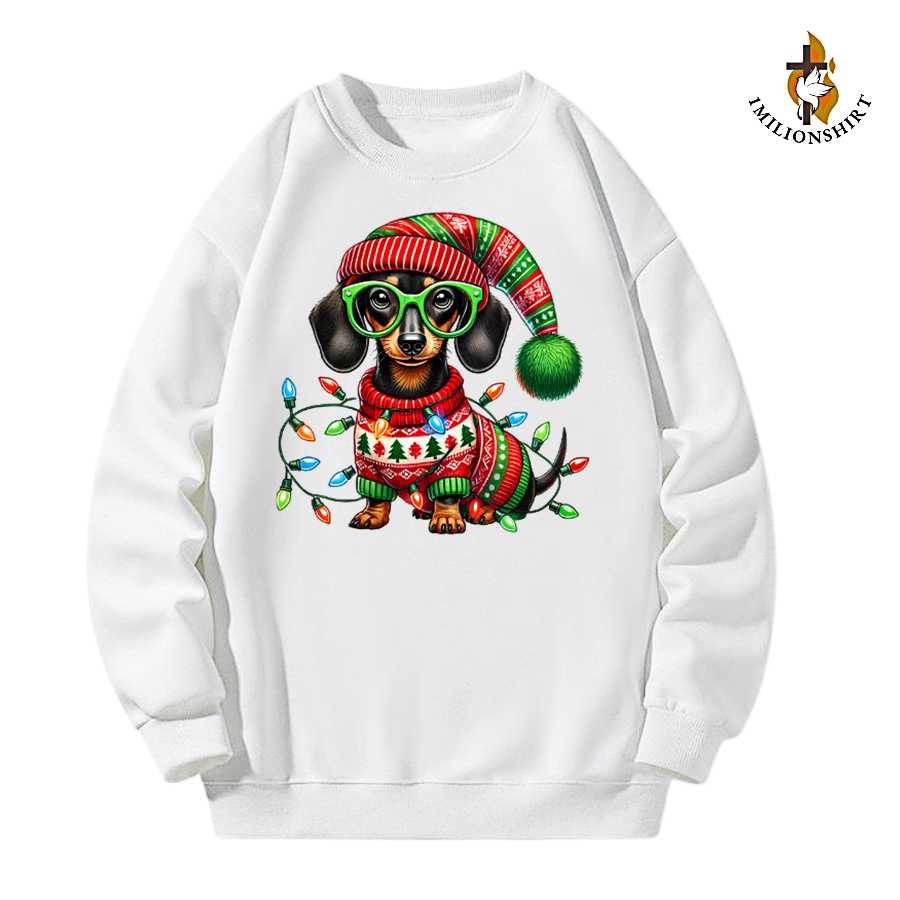 Dog In Sweater Christmas Sweatshirt