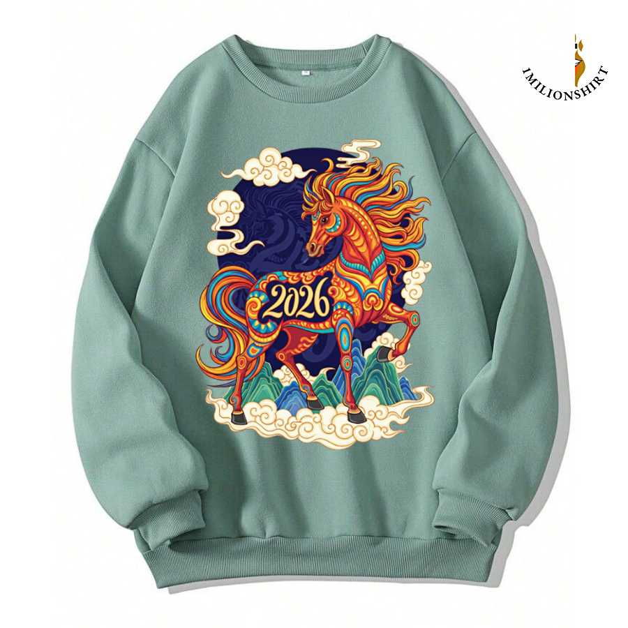 Fire Horse 2026 New Year Sweatshirt