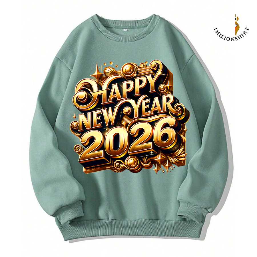 Golden New Year 2026 Celebration Sweatshirt