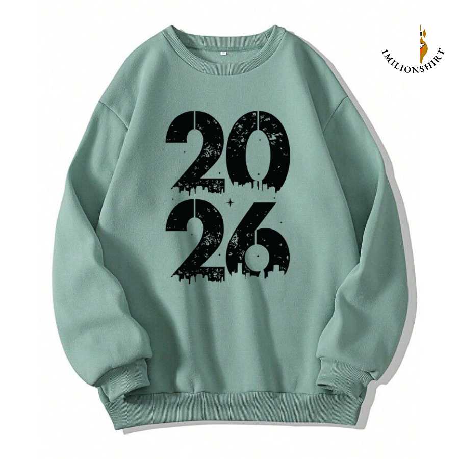 2026 Graffiti Print New Year Sweatshirt
