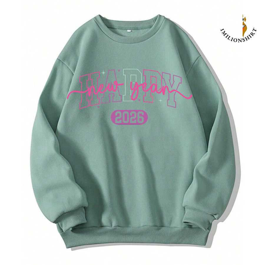 Happy New Year 2026 Pink Sweatshirt
