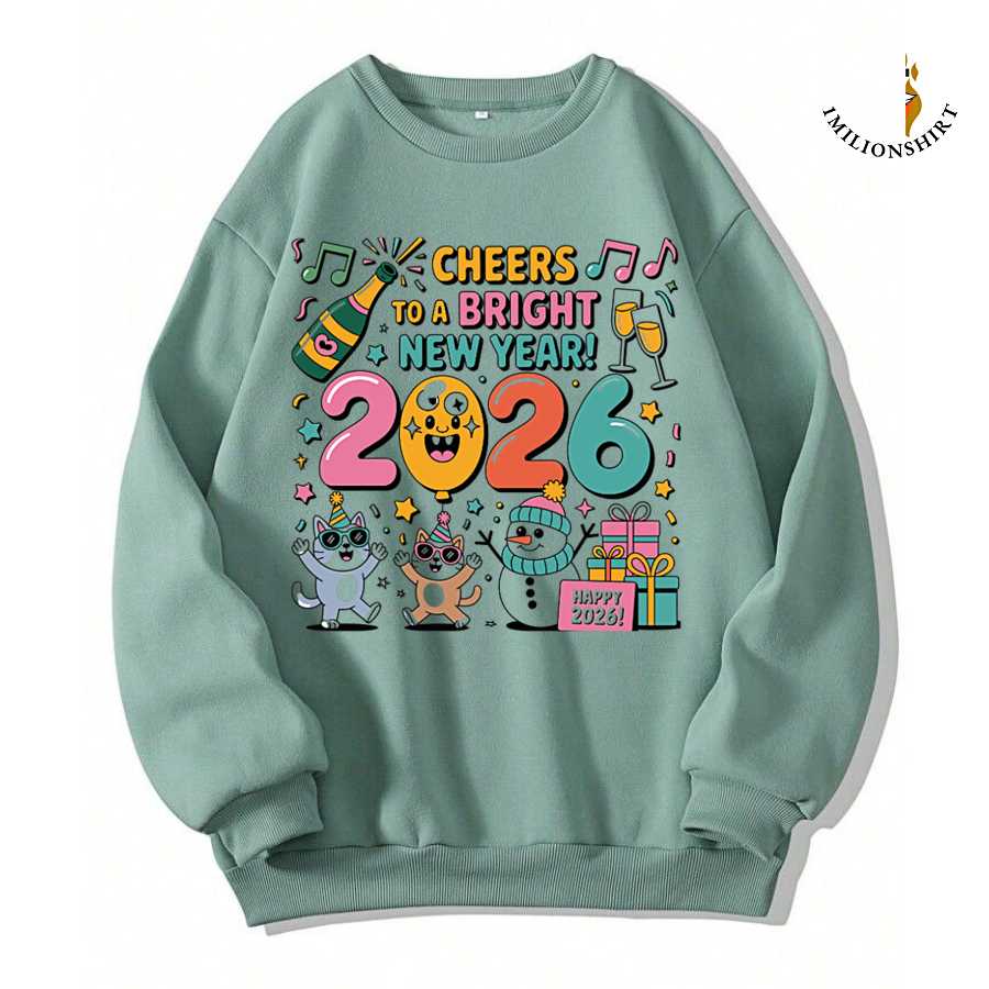 Happy New Year 2026 Crew Sweatshirt