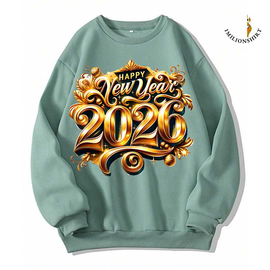 Golden Happy New Year 2026 Sweatshirt