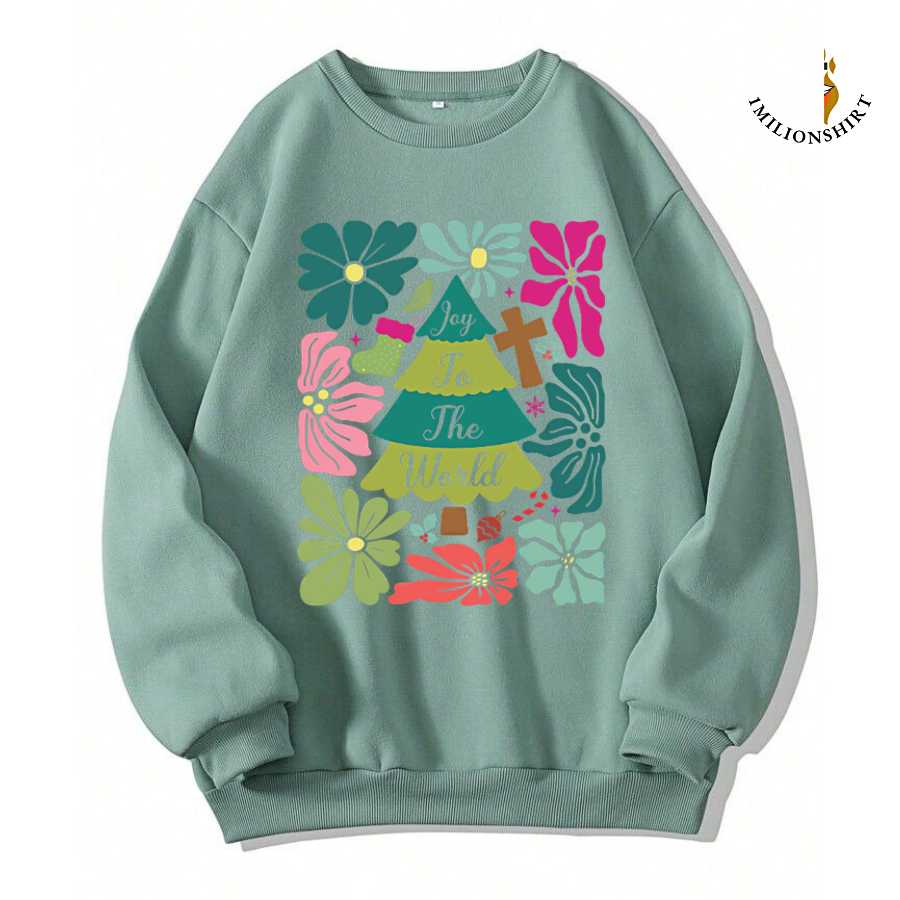 Christmas Tree Floral Sweatshirt