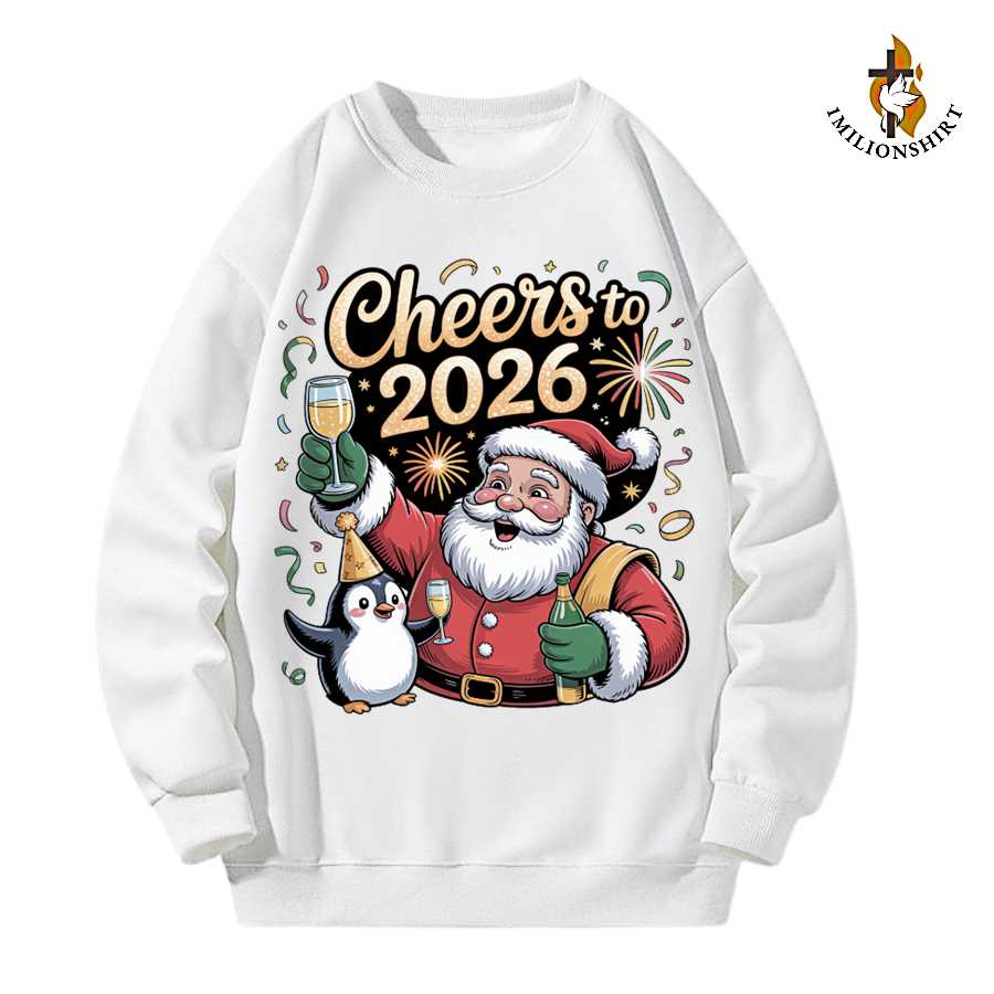 Cheers To 2026 Santa Sweatshirt